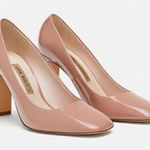 ZARA  Basic pink Nude Heels Size 39 A21 Photo 0
