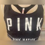 PINK - Victoria's Secret Victoria’s Secret (“PINK”) Black and White Sports Bra, Medium Photo 1