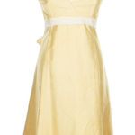 Jenny Yoo  Collection Dress Size 16 Yellow 100% Silk Sleeveless Formal USA Butter Photo 0