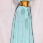 Saints + Secrets  Aquamarine Top + Maxi Skirt Set Photo 1