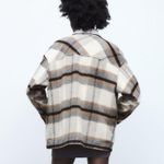 ZARA Plaid Brown Black Overshirt Woman’s Jacket Small NWOT Photo 5