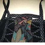 prAna New Womens NWT S Bra Tank Dress Ardor Black Logo Cutout Design Tank Floral Photo 6