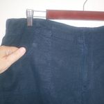 Gloria Vanderbilt  16 38 Linen Blend Dark Wash Navy Shorts Plus Photo 2