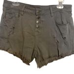 Angel Kiss  Juniors Distressed Shorts. Army Green. Like New Condition. Size 13 Photo 0