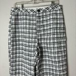 SheIn  Frenchy Plaid Print Black and White Cropped Pants Photo 7