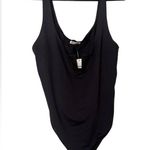 Free People ROMANCE IN ROME BODYSUIT BLACK SIZE XL Sleeveless Layering piece Photo 4