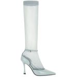Givenchy Show Stocking Pumps in Grey 41 with Box Womens High Heels Boots Leather Photo 1