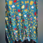 Little Sleepies Pasta Party henley top long sleeve pajamas bamboo adults Green Size M Photo 3