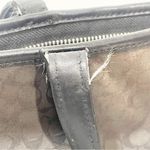 Coach  #79579 Signature Taylor Tote Black & Gray Jaquard with Leather Trim Photo 3