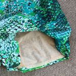 Anthropologie NWT  Plenty Tracy Reese Peasant Romper Green Python Large Rtl. $228 Photo 12