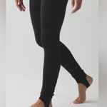 Lululemon Athletica Black Stirrup Leggings hi-rise size 2 Photo 0