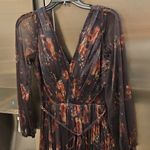đź’•MARCHESA NOTTEđź’• Salerno Printed Floral Tulle Gown ~ Midnight 8 NWOT Purple Photo 13