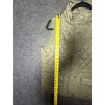 Frye Women's Quilted Vest Jacket Size S Small Olive Green Diamond Pockets Photo 3