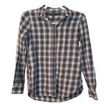 Madewell  Size Small Cotton Flannel Thick Winter Fall Long Sleeve Button Up Green Photo 0