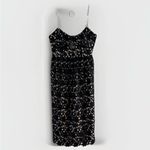 Club Monaco Bolsti Black Lace Overlace Midi Pockets Embroidered Dress 4 $269 NWT Photo 7