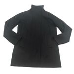 Womens Black Coat sz 0 J. Crew Wool Blend City Coat Double Zip Pea Coat Photo 5