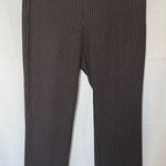 Chico's  Black Pinstripe Trousers Petite 3P 16P XLP Photo 0