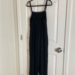Old Navy women’s black square neck wide leg with pockets jumpsuit size medium Photo 7