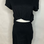 Urban Outfitters Silence + Noise Black T shirt Dress Cutout Sz Small Photo 0