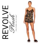 Revolve NWT x Plush Chain Link Pajama Set in Black & Green Photo 1