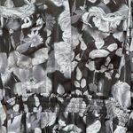 MISA Los Angeles Adora Black and Gray Floral Tiered Smock Ruffle Mini Dress XS Photo 5