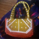 Susan Alexandra Citrus Beaded Mini Bag Orange Fruit Photo 4
