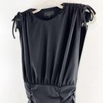 Michael Costello x Revolve Kirsten Ruched Tie Shoulder Mini Dress Black XXS Photo 7