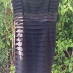 Anne Klein  Black Tiered Spaghetti Strap Dress 8 HOCO LBD Photo 7