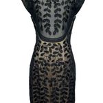 Sue Wong Nocturne Black Lace Embroidered Beaded Illusion Dress Women's Size 6 Photo 1