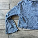 Urban Renewal Relaxed Blue Gray Long Sleeve Crop Top Photo 2