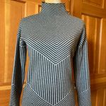 Cynthia Rowley New w/o tags, Women’s  Pinstriped Mock Tight Knit Blouse/Sweater. Photo 4