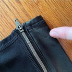 Athleta  Luxe Ponte Legging Black Vegan Leather Colorblock Zipper Moto Leggings L Photo 15