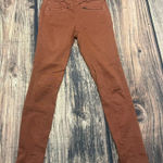 Pilcro and the Letterpress Pilcro Women's Brown/Burnt‎ Orange Skinny Fit Mid Rise Jeans Size 24 Casual Fall Photo 0