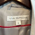 Via Spiga Asymmetrical Zip, Cinchable Waist Spring/Rain Trench Coat Jacket, S Photo 2