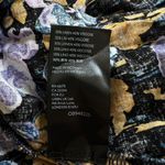 Free People Summer In Tulum Linen Tunic Top Purple Women's Large Boho Floral Photo 5