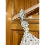 Hatch The Lucy Womens White Green Ruffle Floral V Photo 3