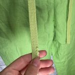 Madison Studio 100% Linen Size 8 lime green pants Photo 1