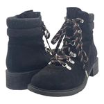 Sam Edelman  Darrah Lug Sole Fashion Hiking Lace Up Boot Black Suede Wool Size 8 Photo 15