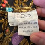 Buttons Vintage Tess Womens Jewels Print Shirt Top Blouse Retro  Down Back Size 6 Photo 9