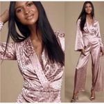 Lulus ‎ Dusty Lavender Leopard Print Bell Sleeve Jumpsuit NWT  M (6) Photo 6