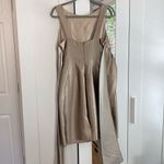 Champagne Rickie Freeman for Teri Jon cocktail dress Tan Size 6 Photo 4
