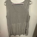 Soft Surroundings  grey and white tank top size XL Photo 1