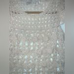 Bishop and Young from Anthropologie Crochet Cream Eyelet Flutter Sleeves top XXS Photo 4