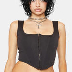 Popular 21  Grey Corset Crop Top Photo 0