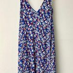 Rag and Bone  Estell Sleeveless V-Neck Tank Midi Dress Blue Multi Women's Size XS Photo 4