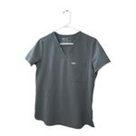 FIGS  Catarina One Pocket Scrub Top Gray Size Small Photo 6