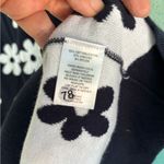 1901  Dark Blue Sweater with Cream Floral Design Photo 4