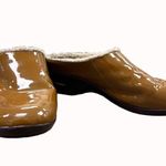 Cole Haan women’s brown patent leather lined slip clogs shoes 10B SKU 6265 Photo 1