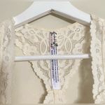 Free People  Intimately Lace Racerback Bralette in Ivory - M Photo 4
