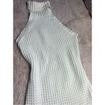Nasty Gal White Crochet Turtleneck Sleeveless Bodycon Sweater Mini Dress XL Photo 2